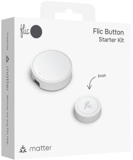 ערכת Flic Button Starter Kit עם כפתור חכם ורכזת Hub Mini