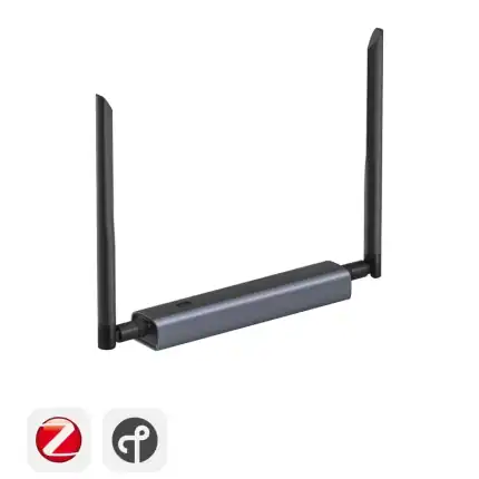 דונגל SONOFF Dongle Max עם שתי אנטנות מתכווננות, תומך Zigbee ו-Thread