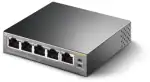 מתג TP-Link TL-SG1005P ממבט עליון, גודל שולחני קומפקטי