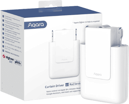 Aqara Curtain Driver E1 Rod ואריזת המוצר